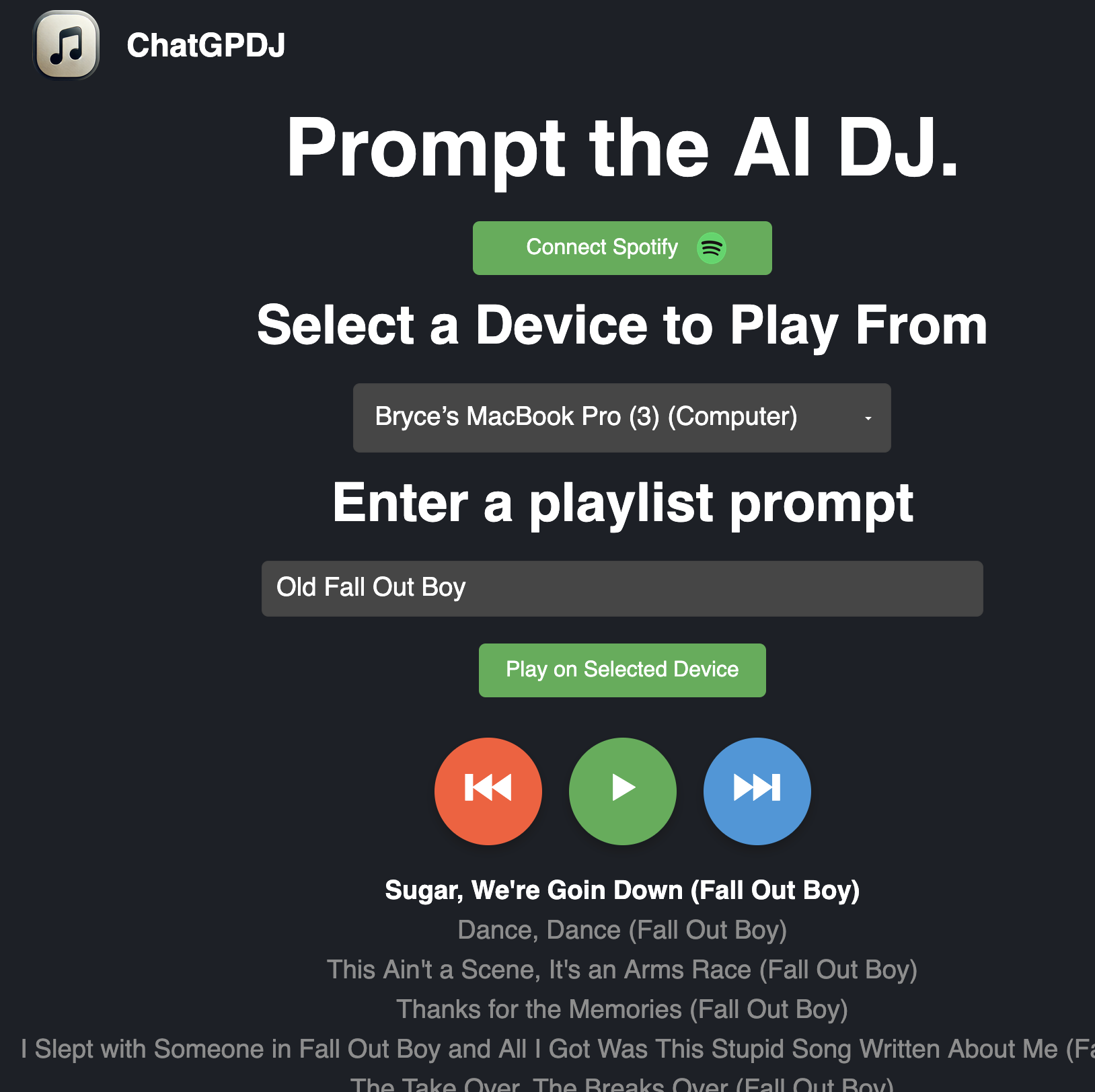 ChatGPDJ
